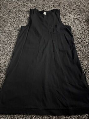 Old Navy Black Sleeveless Pocket Tank Dress